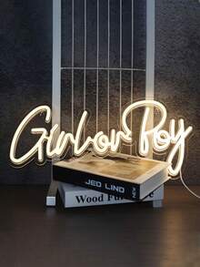 Colorful Decorative Neon Lights, Adjustable Brightness, LED Signs, Battery-Operated, Portable And Easy To Use. Available In Phrases Such As "Merry Christmas", "Love", "Happy Birthday", "Let's Party", "Marry Me", "Oh Baby", "Girl Or Boy", "Cheers To Love", Etc. Suitable For Home Decoration, Bar Decoration, Festival Party Decoration, Confession Decoration,