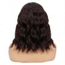 100% Bio Organic Super Natural Short Wig 40cm - màu nâu - Xem 2