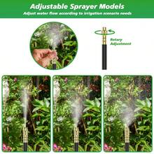360° Adjustable Drip Irrigation System - Garden Watering System 33FT With 10 Nozzles, Drip Irrigation Kit For Garden, Yard, Lawn, Greenhouse, Plants, 5/16 Inch Hose - Black - View 3