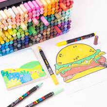 120-192-240 Colors Acrylic Paint Marker Pen Set | Back To School Essentials! Suitable For Halloween & Christmas Painting Supplies! Full Color Range Coverage, Soft Brush Tip For Even Color Application, Long-Lasting Vibrant Colors, Compatible With Paper, Plastic, Canvas. Great For Back To School DIY Art Projects, Classroom Decor, Precise Ink Control, Suitable For Professional Art Use