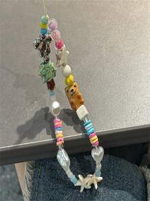 Cordón para teléfono con diseño de palmera adorable, pulsera con diseño de cachorro adorable, correa anti-pérdida para cámara CCD, accesorios de llavero