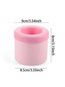 1pc Silicone Ice Cube Tray With Lid, Cylinder Shaped Ice Mold, Easy Release Squeeze Ice Cup, Stackable Ice Cube Trays, Silicone Material, Quick Freeze, Beverage Cooler, Home Bar Tool, Suitable For Christmas, Holiday Party, Summer Drinks, Adults, Multi-Functional Ice Maker