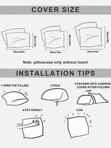 1pc Solid Color Cushion Cover, Multi-Color Options, Warm And Comfortable, Plush Surface, Zipper Closure, Insert Not Included, Fits 12x20/16x16/18x18 Inch, Machine Washable, Autumn Decor, Room Decor, Back To School, School Supplies - Multicolor - View 4