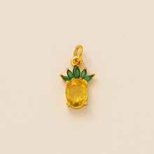 1pc时尚仿食物系列面包披萨樱桃柠檬草莓菠萝葡萄蘑菇苹果黄瓜DIY吊坠，镀18K金，DIY首饰配件项链配件、手链配件、钥匙扣配件，轻松搭配，适合日常休闲节日作为精美的护身符吊坠佩戴，适合送给妻子和母亲。 - 彩色 - 查看 19