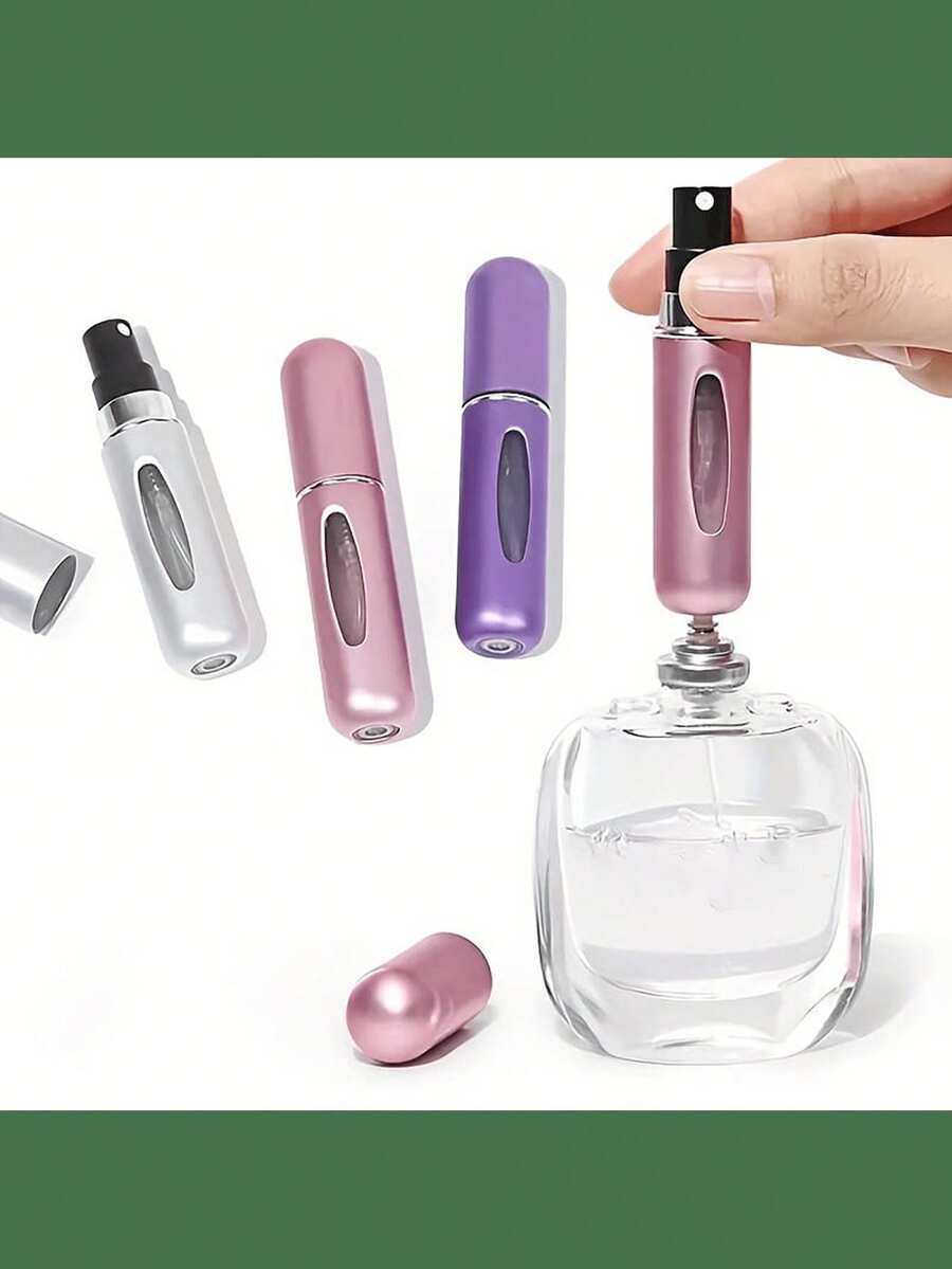 2pcs Travel Perfume Bottle, 5ML Refillable Travel Sprayer, Travel Size Perfume Refill Bottleand Pocket Perfume Dispenser, Travel Bottle And Atomizer Sprayer For Cologne Perfume Holiday Essentials Holiday Travel Essentials Travel Bag Travel Accessories Travel Must Haves Beach Vacation Summer School Accessories Back To School Supplies Stuff - Multicolor - View 1