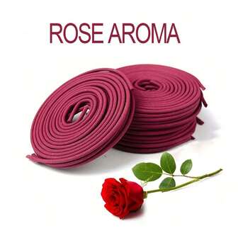 20/40/70pcs Rose Incense Coils, Fragrant Scented Sticks, Suitable For Air Purification, Yoga, Meditation, Helps Purify And Relax, Home And Holiday Gift