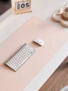 1 tấm lót bàn bằng da, Vỏ bảo vệ tấm lót bàn, Tấm lót bàn màu trơn Tấm lót chuột lớn đơn giản, chống trượt, chống thấm nước, bằng da PU, tấm lót bàn máy tính xách tay, nhẹ, sang trọng, cao cấp, tấm lót bàn học sinh, tấm lót bàn ký túc xá, tấm lót bàn làm móng nghệ thuật, tấm lót bàn chống thấm nước, dành cho chuột, bàn phím, làm móng tay tại văn phòng, máy tính để bàn tại nhà, máy tính để bàn, đồ dùng học tập, trở lại trường - Nhiều màu - Xem 1