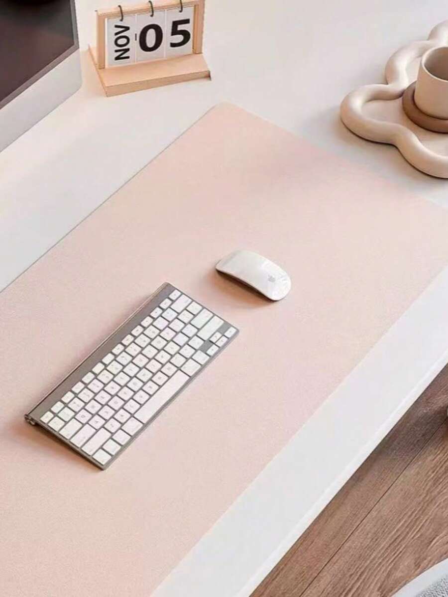 1 tấm lót bàn bằng da, Vỏ bảo vệ tấm lót bàn, Tấm lót bàn màu trơn Tấm lót chuột lớn đơn giản, chống trượt, chống thấm nước, bằng da PU, tấm lót bàn máy tính xách tay, nhẹ, sang trọng, cao cấp, tấm lót bàn học sinh, tấm lót bàn ký túc xá, tấm lót bàn làm móng nghệ thuật, tấm lót bàn chống thấm nước, dành cho chuột, bàn phím, làm móng tay tại văn phòng, máy tính để bàn tại nhà, máy tính để bàn, đồ dùng học tập, trở lại trường - Nhiều màu - Xem 1