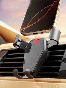1个多功能车载手机支架，出风口安装支架，导航支架，重力车载手机支架，通用车载手机支架 - 黑色 - 查看 2