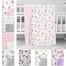 Baby Blankets Soft Plush Mink Fabric For Boys And Girls, Receiving Blankets With Dotted Fleece Backing For Newborn,Toddler,Shower Gifts 30 X 40 Inch(76x101cm) - Multicolor - View 2
