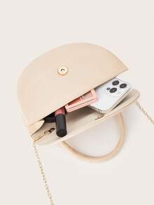 优雅丝绒女士手提包，简约链条手拿包，轻便奢华派对/晚宴包，送给女朋友的完美生日礼物，适合派对、婚礼、舞会、正式场合，可搭配节日派对礼服、晚礼服和亮片连衣裙。 - 杏色 - 查看 7