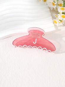 1个粉色字母发爪夹，适合日常佩戴 - 彩色 - 查看 9