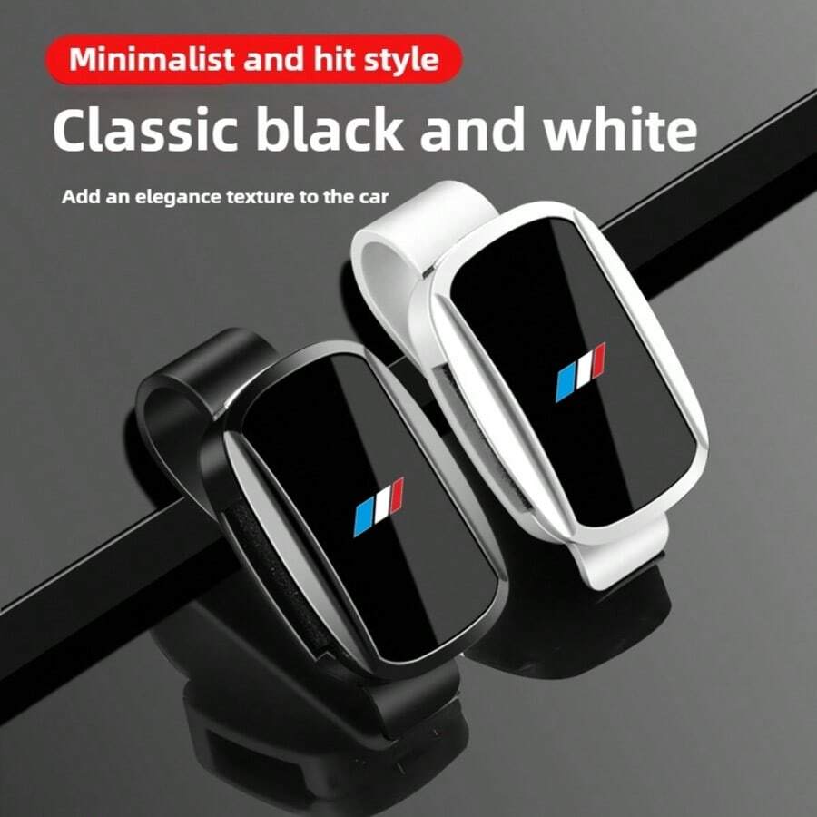 Car Sun Visor Storage Box, Sunglasses & Eyeglasses Holder Clip, Durable ABS Material, Suitable For Most Vehicles, Automotive Interior Accessory, Holiday Gift