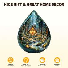 Mystic Forest - Wooden Puzzle, Asymmetrical Shaped Puzzle Toy, Unique Party Game Gift, Asymmetrical Animal Shaped Wooden Puzzle, Decorative Art Painting, Tabletop Magic Puzzle, Unique Children's Educational Puzzle, Holiday Gift, Suitable For Adults Wooden Puzzle, Christmas Gift, Back To School Gift, Birthday Gift (2D Puzzle) - Multicolor - View 8