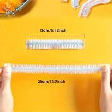 50/100/300/500pcs Reusable Elastic Food Bowl Protective Covers, StretchableFood Covers, Suitable For Different Sizes Bowls And Plates