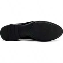 Men's Pointed Toe Rivet Dress Shoes Glitter Modern Metallic Slip On Loafers Plus Size-20256688 - Black03 - View 8