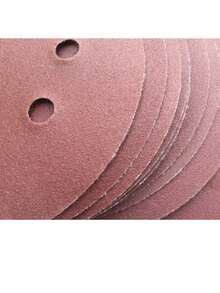 10pcs/30pcs 5-Inch Sanding Discs, Hook And Loop Sanding Pads, Sanding Discs, 8-Hole Red Sandpaper, Medium-Low Grit Assortment, Suitable For 40/80/100/120/150/180/240/320/400/600 Grit Sanders, 5-Inch, 8-Hole Round Sanding Discs - Red - View 6