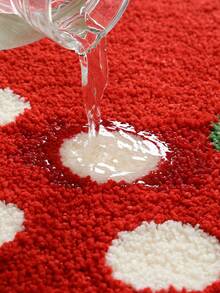 DAJIANG 1pc Flocked Bathroom Mat Carpet, Unique Fruit Pattern (Cherry, Strawberry), Fresh Style Area Rug, Doormat, Non-Slip TPR Bottom, Soft & Absorbent, Suitable For Bathroom, Shower, Kitchen, Living Room, Dorm, Dining Room, Home Decor, Holiday Decoration, Thick & Fluffy, Autumn/Winter, Halloween, Thanksgiving Christmas Decor Kitchen Rug - Multicolor - View 9