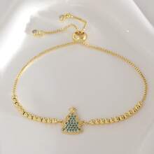 1pc Christmas Necklace, Winter Snowflake Santa Claus Tree Bell Pendant Fashionable Choker Necklace, Multifunctional Accessory - Cute Holiday Jewelry Gift For Women, Wearable Year-Round, Holiday Decor, Pendant, Collectible Accessory