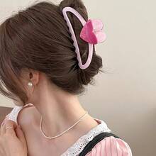 1pc Elegant Leopard Print Claw Clip, Large Size High-Quality Floral Hair Clip, Stylish Headpiece Hair Clips Hair Jaw Clip Hair Clamps Hair Clutch Hair Catcher Clip Fall Winter Flower Hair Accessories For Women For Vacation Outfits Woman - Coffee - View 7