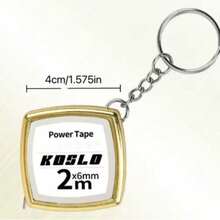 1pc Mini 2M Retractable Tape Measure Keychain, Portable Gift