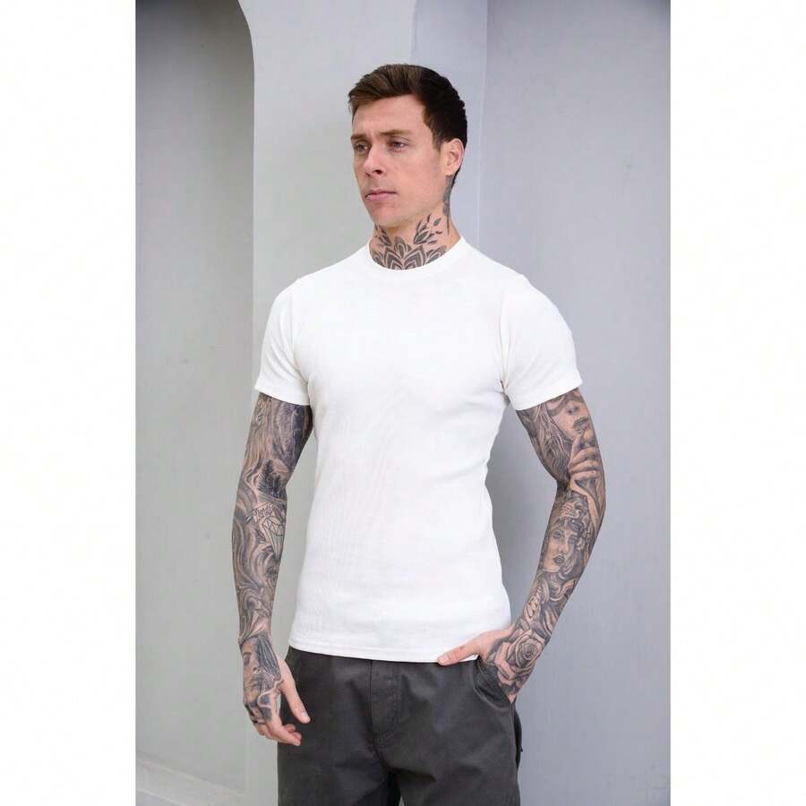 American Gringa Ribbed T-Shirt - 奶油色 - 查看 1