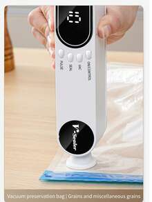 RAF 2-In-1 Portable Wireless Vacuum Sealer Set With USB Charging, 3 Temperature Settings, Sealing & Vacuum Functions, Can Inflate Balloons & Swim Rings, And Snack Bag Sealing Feature - Multicolor - View 7