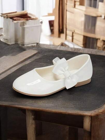 Zapatos de Princesa de Todas las Ocasiopnes  para Niñas Medianas y Grandes, Zapatos Planos con Lazo, Zapatos de Moda y Lindos para Niñas, Zapatos de Estudiante para Niñas