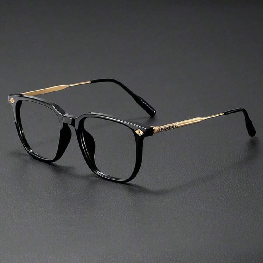 Classic Square Metal Frame Glasses With Clear Lenses, Cyberpunk Style, Unisex - Suitable For Computer Use, Minimalist Design Square Black Frame Transparent Glasses For Men & Women, Versatile Accessory For Back To School, Fashion & Portable, Flattering Facial Shape, Suitable For Daily Decoration, Reading, Gaming, Computers, Back To School, Street Style, Travel, Fishing, Sports, Festivals, Beach, Driving, Vacation, Outdoor Activities, Parties