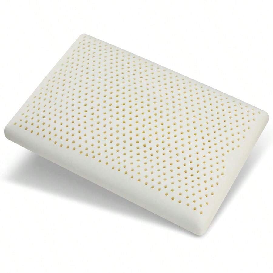 100 Natural Latex Pillow With Removable Cotton Cover Standard Firm Strong Support Premium Latex Bed Pillow For Sleeping Neck Pain Relief Help Head Support For Side Back Stomach Sleeper - Ivory - 查看 1