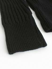 Women's Open Shoulder Sexy Casual Knit Sweater, Spring/Autumn/Winter Black - Black - View 5