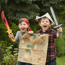 12 Pack Foam Swords And Shields Playset Medieval Combat  Warrior Weapons Costume Role Play Accessories For Party Favors TAOWKI1 - Gói 12 cái - Xem 6