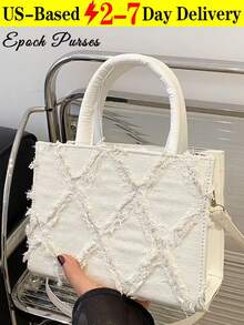 Crossbody Bags For Women Quilted Bag Purses And Handbags With StrapWomen's Single-Shoulder Bag Handbag Detachable Shoulder Strap Adjustable Shoulder Strap Zipper Closure Rhomboid Pattern Single-Strap Handbag Quilted Bag Cold Weather Top Handle Bag - Multicolor - View 15