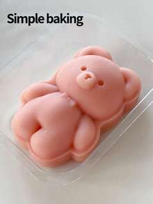 قالب حلوى بشكل دب محشو - قاطع بسكويت دب صغير جميل، ختم بسكويت، قالب كعكة القمر، قالب بسكويت، لوازم بنتو للكيك والحلويات وعيد المنتصف والأدوات الخبز للمناسبات