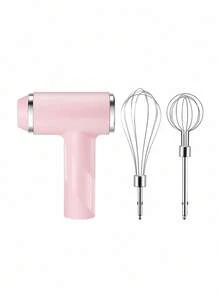 1个USB充电式无线奶油打蛋器，迷你手持电动打蛋器，双头可更换搅拌头，厨房电器 - 彩色 - 查看 13
