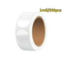 1 Roll/500pcs Or 2 Rolls/1000pcs Transparent Self-Adhesive Stickers, 0.98 Inch Diameter - Ideal For DIY Gift Packaging And Wrapping, Durable PET Material, Great For Sealing Gift Boxes And Gift Wrapping