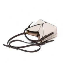 Bolsa de lona mini de moda 2025, diseño de color block, nueva llegada de verano