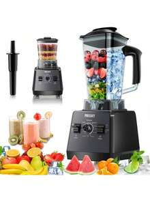 Professional Blender, Smoothie Blender, Maximum 2400W/1000W Blender And Grinder Combination 25000RPM Powerful Blender Kitchen 68 Ounce Container Countertop Blender Ice, Snow Durian Blender, Milkshake, Grinder, Juice, Milkshake - EU E Type Plug(220-240V) - View 2
