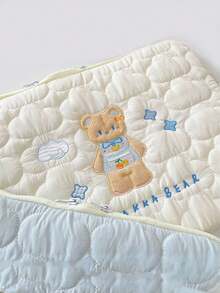 Quilted Cloud Bear Embroidered Laptop Sleeve, Fits 11" And 13" Devices. Laptop Bag, Laptop Case, Laptop Protective Cover, Laptop Protective Sleeve, Water-Resistant Portable Travel, Men's Laptop Bag - Multicolor - View 10