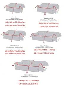 1 件套雪尼尔提花沙发盖毯，四季沙发座套，简约现代风格，可机洗，适合单人/双人/三人/四人沙发和组合沙发，家居装饰 - 深灰色 - 查看 3