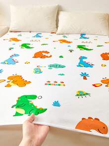 趣味工程车防水尿垫，卡通印花，适用于儿童床、托儿所、宠物垫、沙发垫，防滑系带设计，50x70cm/70x150cm/110x150cm