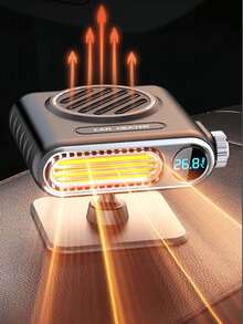 Portable Dashboard Air Defroster, Universal Car Heater, With Plug In Cigarette Lighter, Window Defroster For Car, SUV, Jeeps, Trucks, Essential For Winter Driving, Ideal Gift, Car Accessories