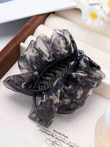 Elegant Bow-Adorned Hair Claw Clip: Non-Slip Design, Suitable For Ponytails, Perfectly Matching Bun Hairstyles - An Ideal Choice For Women And Girls, Hair Clips, Hair Accessories,Hair Clips Hair Accessories For Women Hair Clips For Women,Claw Clips - 彩色 - 查看 6