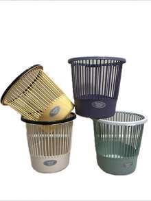 1 pieza Bote para basura de plástico - 26*26CM - Caqui - Ver 2