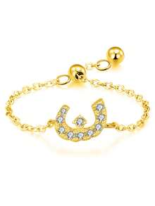 ESBERRY 1枚925纯银简约优雅阿拉伯字母可调节戒指，适合作为结婚、生日或母亲节礼物送给女性。 - 字母戒指 - 查看 42