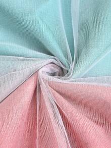 1 件渐变双层薄纱窗帘,空心星形设计,100% 涤纶,带顶环,滤光,保护隐私,遮光,适用于卧室、客厅、阳台装饰 - 彩色 - 查看 6