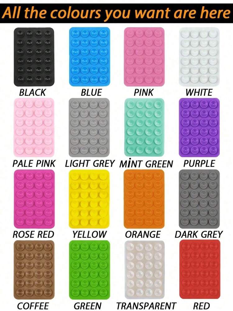 4pcs/3pcs Silicone Phone Grip, Anti-Slip Silicone Phone Stand Sticky Phone Case Mount Hands-Free Accessory For Selfie And Video, Multifunctional Phone Accessories Fit All Models 2pcs/1pcs