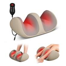 3D Foot Massager, Promotes Blood Circulation And Relaxation, With Deep Kneading And Heating Functions, Leg Massager, Ideal Gift For Mom, Dad, And Friends - Khaki - View 11