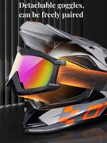 AD 1 szt. Kask motocyklowy do jazdy terenowej, kask rowerowy elektryczny, kask rowerowy górski, kolarstwo zjazdowe, czapka, 4 pory roku, unisex, ochrona głowy