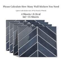 WoStick 4/10 PCS Waterproof Marble Pattern 3D Textured Wall Panels DIY Tiles, Modern Honeycomb Wall Decals, Removable Self Adhesive Wall Tile Sticker Kitchen Bathroom Backsplash For Festival Layout, Stickers, Wall Decal, Vinyl Decal For Home Decorations, Spring Decoration Items Refresh Your Home, Festival Decoration Stickers Gifts Birthday Graduation Kitchen Decor - Multicolor - View 30